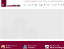 Tablet Screenshot of madridabogados.es
